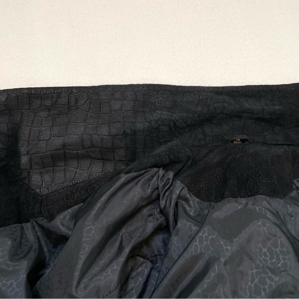 Vintage sueded leather fringed crop jacket medium - Picture 14 of 15
